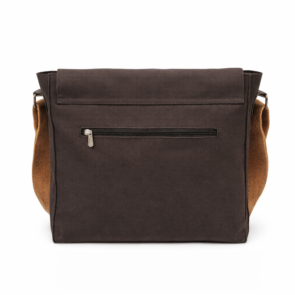 Brown Unisex Messenger Bag for Everyday Use 186